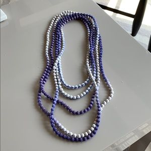 Roberta Roller Rabbit purple wrap necklace